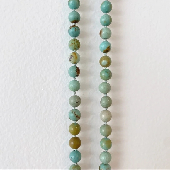 Vintage Turquoise Precious Stone beaded Necklace - Picture 4 of 5